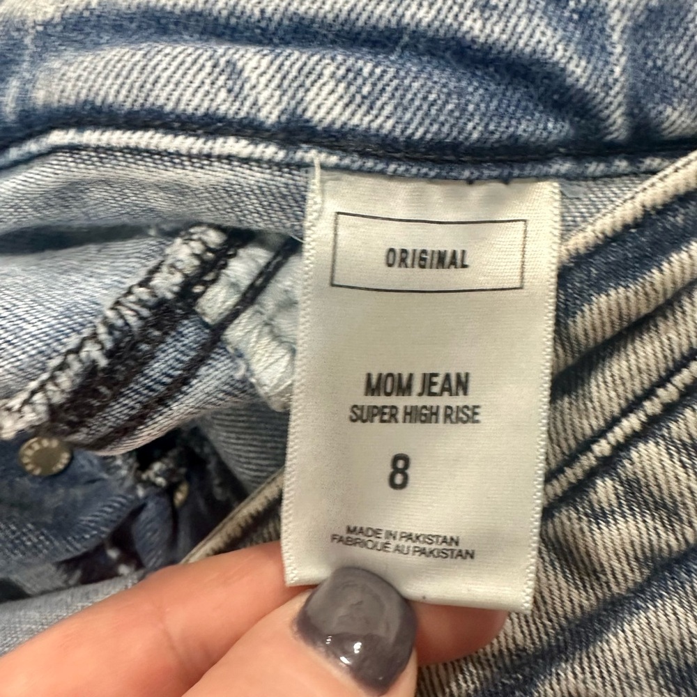 Express High Waisted Mom Jeans Size 8 - Picture 8 of 10